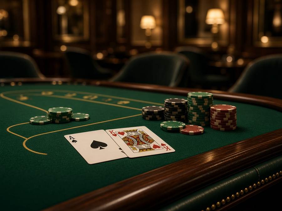Cadre élégant de jeux de table au casino BanquetaRianess